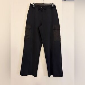 DKNY Black Cargo Pants with Pockets